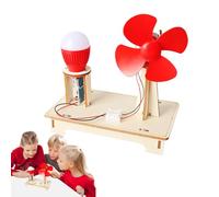 Generatore eolico Tot - Giocattolo scientifico in legno per bambini, turbine eoliche - kit di costruzione in legno fatto a mano - giocattolo fai da te per energie rinnovabili per bambini 7 ai 14