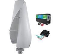 Generatore Eolico Verticale a Spirale 3000W 12V-220V | Basso rumore e può generare elettricità con una brezza leggera, per tetti, cortili