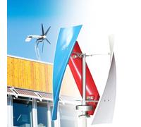 Generatore Eolico Verticale da 3 kW per Uso Domestico, Camper e Nautico - Efficiente Alimentazione eolica da 12 V per Illuminazione da Giardino e soluzioni energetiche Fuori Rete