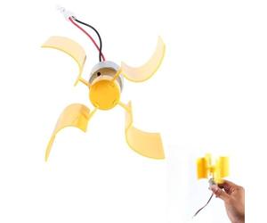 Generatore Eolico Verticale, Mini generatore di turbine eoliche, Turbina eolica 0,55 W 5,5 m/s Generatore eolico verticale Kit motore per generazione eolica Modello di assemblaggio fai-da-te