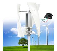 Generatore eolico verticale silenzioso da 12000 W per la casa - Kit di levitazione magnetica 12V/24V/48V con controller MPPT per illuminazione stradale e uso residenziale