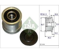 Generatore INA Freilauf 535 0204 10 Per Opel Saab