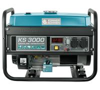 Generatore a benzina KS 3000 potenza massima 3000 W, regolatore automatico di tensione (AVR), indicatore livello olio, protezione da sovraccarico e cortocircuito, display, lavorazione 100% rame