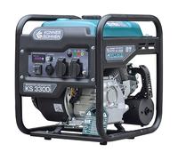 Könner & Söhnen KS 3300i. Generatore di inverter a benzina 3300 W, generatore di corrente con 2 Schuko da 230 V, generatore di emergenza con indicator