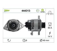 Generatore Lichtmaschine 14 V 90 A VALEO per ALFA ROMEO 147