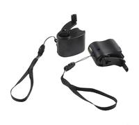 Generatore manuale, 2 pezzi, manovella per caricabatterie USB, power bank, alternativa per smartphone, escursionismo, crisi, nero