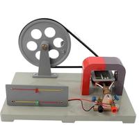Generatore manuale, generatore di armatura rotante, esplora apparecchiature elettromagnetiche sperimentali, modello di CA e CC, for l'educazione e l'apprendimento fai-da-te