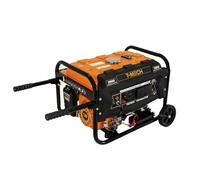 Generatore portatile a benzina 3300W 7HP 4 tempi 210cc Avviamento elettrico Display digitale Alimentazione Monofase 230V AC Uscita 12V DC Acciaio Serbatoio 12L Ruote Kit Attrezzi e Imbuto