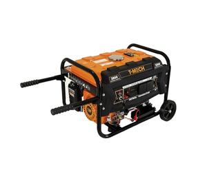 Generatore portatile a benzina 3300W 7HP 4 tempi 210cc Avviamento elettrico Display digitale Alimentazione Monofase 230V AC Uscita 12V DC Acciaio Serbatoio 12L Ruote Kit Attrezzi e Imbuto