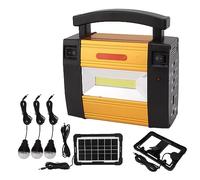 Generatore portatile con pannello solare, generatori di energia solare Centrale elettrica portatile con luci a LED, generatore ad energia solare per uso domestico campeggio viaggi