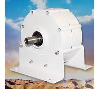 Generatore sincrono a magneti permanenti da 12000 W, alternatore trifase a Basso Numero di Giri per Turbine eoliche e idrauliche, generatore di Corrente efficiente da 48 V con Base, Ideale p