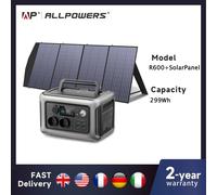 ALLPOWERS R600 Powerstation portatile con pannello solare (opzionale), batteria LiFePO4 da 29 Wh 600 R600 Only