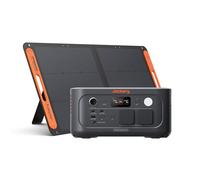 Generatore solare portatile Jackery Explorer 500v2 con 100W pannello solare, batteria LFP da 512 Wh/500 W (max 1000 W), UPS ≤ 10 ms, ricarica rapida 1,3 h, stazione per campeggio, camper ed emergenza