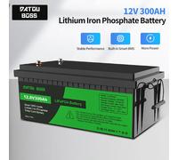 Generatore solare ricaricabile con batteria al litio DATOUBOSS 12V100A200A300A LiFePO4 con sistema di accumulo solare BMS Ciclo profondo