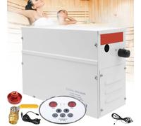 Generatore Vapore Per Sauna, Generatore Vapore Per Sauna Domestica 3Kw 220V Controller Digitale A LED 25-55 °C Per Riscaldatore 2-3 M³ Per Sauna/Doccia/Vasca/Spa Tubo Riscaldante In Acciaio Inox 316