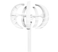 Generatori eolici da 600 W, generatore di uscita CA da 12 V, 24 V, 48 V, 5 pale, con turbina controller, adatto per la generazione di energia solare (bianco)