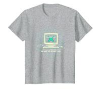 Generazione X: Abbiamo reso Internet Cool Retro Computer Maglietta, Bambini, Grigio Melange, 10 Anni
