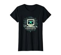 Generazione X: Abbiamo reso Internet Cool Retro Computer Maglietta, Donna, Nero, XL