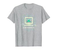 Generazione X: Abbiamo reso Internet Cool Retro Computer Maglietta, Uomo, Grigio Melange, 5XL