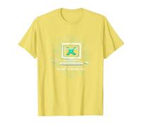 Generazione X: Abbiamo reso Internet Cool Retro Computer Maglietta, Uomo, Limone, S