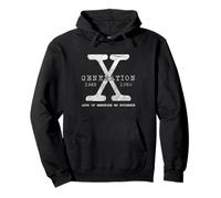 Generazione X Un sacco di ricordi Nessuna prova Vintage Gen X Felpa con Cappuccio