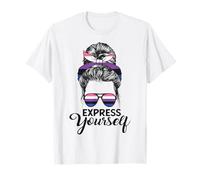 Genere Fluido Orgoglio Bandiera Divertente Genderfluid Maglietta