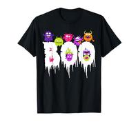 Genere Ragazza Oberteil süß Gespenst Geist Mostro mit Spruch Boo Maglietta