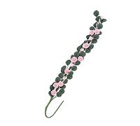 Generic 1:12 Mini Casa delle Bambole Giardino Rose String Cavalletto Altalena Rosso Lungo Bouquet per la Casa delle Bambole Decorativa, Scena da Sogno, Materiale in Resina (rosa Rosa)