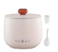 Generic 1.8L Cuociriso Elettrico con Antiaderente, Mini Cuociriso per 1-2 Persone, 4 Funzioni Multicooker per Preparare Riso, Zuppa