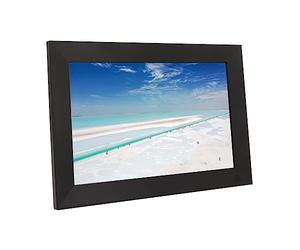 Generic 10.1in Smart WiFi Digital Fult Frame Tulum Screen SlideSeshow Frame per la Condivisione Familiare, Grande Memoria Fotogramma Digitale per Anziani (Spina europea)