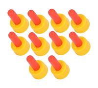 Generic 10 Capezzoli per Bevande Al Latte di Agnello, Capezzoli in Silicone Sicuri per Cuccioli | Strumento Pratico Rosso per Cani e Puledri | Plastica, 2,2x1,2 Pollici