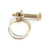 Generic 10 Elementi di Fissaggio per Tubi a Doppio Filo, Fascette Stringitubo Resistenti e Regolabili per il Fissaggio dei Tubi, Ferro Rivestito in Zinco, Ideali per Impianti Idraulici (16 mm (13-16))