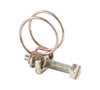 Generic 10 Elementi di Fissaggio per Tubi a Doppio Filo, Fascette Stringitubo Resistenti e Regolabili per il Fissaggio dei Tubi, Ferro Rivestito in Zinco, Ideali per Impianti Idraulici (29 mm (25-29))