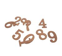 Generic 10 Numeri in Legno Non Verniciati per Lavoretti Fai da Te e Scopi Educativi - Perfetti per il Frigorifero e Decorazioni per la Casa, Legno Composito 2,9x1,9 Pollici