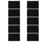 Generic 10 Pannelli Fonoassorbenti in Schiuma 12x12x24 Cm Neri, Trappola per Bassi Angolare Insonorizzante, Cuscinetti Isolanti Acustici per Studio, Teatro, Ufficio e Trattamento Acustico