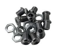 Generic 10 Pezzi di Prese D'aria per Batteria, Parti di Batteria Da 1/2" per Strumenti Musicali, Parti di Rullante Tom, Parti di Percussioni, Kit di, Argenteo