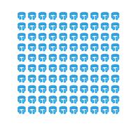 Generic 100 Pezzi 8 Mm Anelli per Zampe di Piccioni Identificatori Leggeri Facili da Usare per Marcare Piccioni Plastica Resistente 0,51x0,47x0,20 Pollici (azzurro)