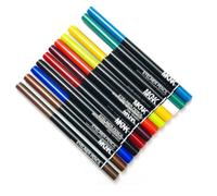 Generic 12 Pezzi Matita Occhi Eyeliner Pennello Trucco Matita Cosmetica Multifunzione con Cappucci Colorati per Riconoscimento Rapido Applicazione Fluida