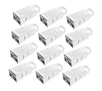 Generic 12 Pezzi Mini Grattugia Formaggio Acciaio Inossidabile con Impugnatura Affettatrice Professionale per e Verdure Design Compatto per Cucine Piccole Resistente e Manico Ergonomico