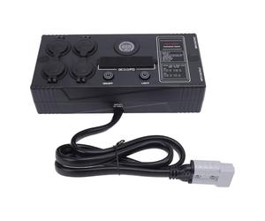 Generic 12 V Adatto per Mini Power Box Hub di Controllo Efficiente per Presa Anderson Scatola di Distribuzione Dell'alimentazione a Ricarica Rapida per Campeggio, Materiale ABS Resistente Alla Polvere