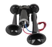 Generic 130 DB Dual Air Horn, rumore, robusto, facile da installare, adatto per camion, auto, treno, furgone, yacht con corpo in metallo per uso a lungo termine