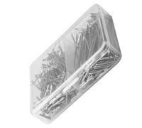 Generic 150 Pezzi Forcine per Parrucca a T in Metallo Argento, Aghi per Chioma 38mm e 51mm, Kit Accessori per Fissaggio Parrucche, per Modellazione Stabile e Uso Artigianale