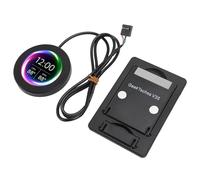 Generic 2,1 Pollici di Monitoraggio della Temperatura del Computer AIO Rotondo con Display di Retroilluminazione Ultra Luminosa per Sistemi di Raffreddamento Ad Acqua Pannello Sensore PC per AIDA64,