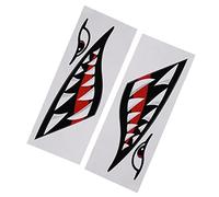 Generic 2 Adesivi per Bocca con Denti di Squalo, Adesivi per Auto, Barca, Camion, per gli Appassionati di attività All'aperto