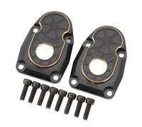 Generic 2 Coperture per Portali RC, Sterzo in Ottone per Auto RC Axial Capra SCX10 III AR45P con Asse 1/10, con 8 Viti di Fissaggio per Prestazioni Migliorate