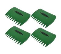 Generic 2 Paia Rastrillo da Giardino Attrezzo Manuale Robusto per Prato e Foglie per Raccolta Efficiente di Erbacee e Fogliame con Design Resistente e Impugnatura Confortevole