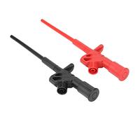Generic 2 Pcs P5004 CLIF Ad Alta Tensione Ad Alta Tensione Flessibile Morsetto/supporto per Supporto/Sonda Flessibile CLIF per Cat III 1000V, Placcatura, Assunzione di Banana 4 Mm