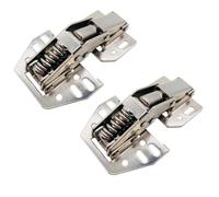 Generic, 2 pezzi, cerniera basculante, ribaltabile, for roulotte, camper, armadietto, armadio, porta, soggiorno, armadio da cucina, metallo, argento, metallico (argento), frontale, contemporaneo
