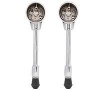 Generic 2 Pezzi Comode Gambe per Batteria Speroni Gambe per Batteria Regolabili Forte Staffa di Supporto per Parti di Ricambio del Kit di con Ottima Fattura per Percussionisti Metallo + Plastica per