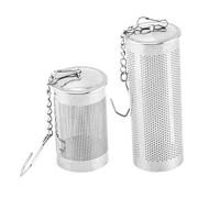 Generic 2 pezzi Filtro per Tè in Acciaio Resistente Temperature da Infusori Portatili per Tè Sfuso e Tisane Adatto Ufficio e Ristoranti